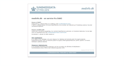 Desktop Screenshot of medinfo.dk